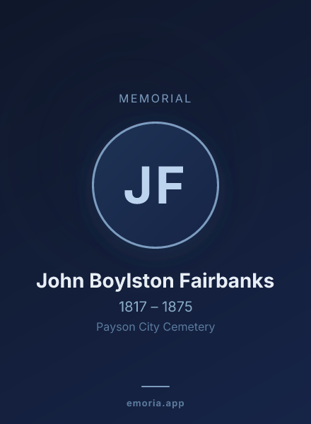 Memorial portrait of John Boylston Fairbanks