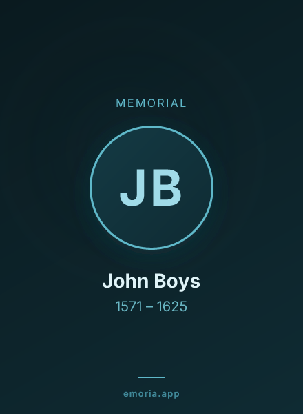 Memorial portrait of John Boys