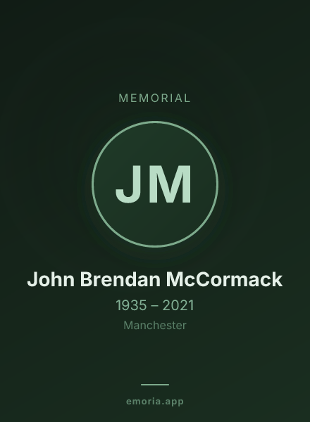 Memorial portrait of John Brendan McCormack