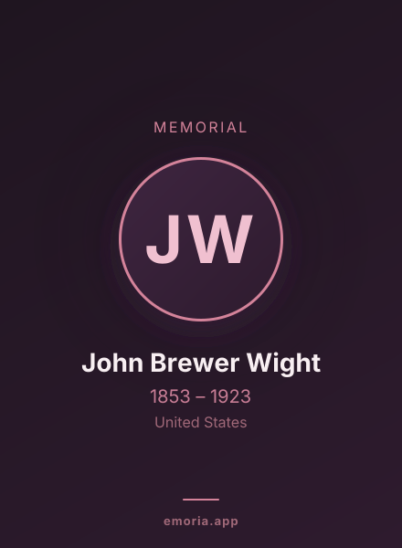 Memorial portrait of John Brewer Wight