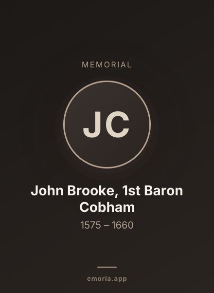 Memorial portrait of John Brooke, 1st Baron Cobham