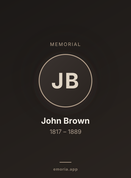 Memorial portrait of John Brown