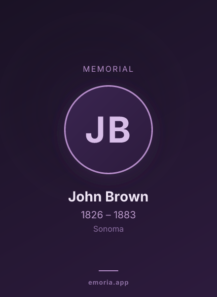 Memorial portrait of John Brown