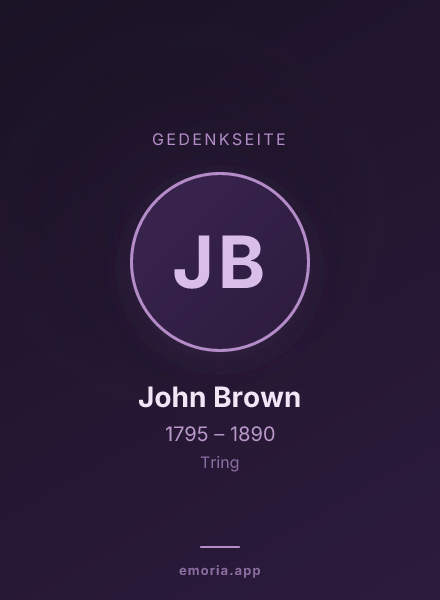 Gedenkportrait von John Brown