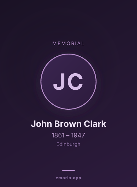 Memorial portrait of John Brown Clark