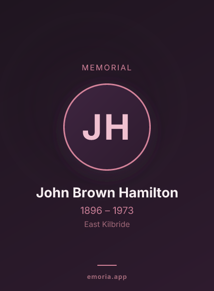 Memorial portrait of John Brown Hamilton