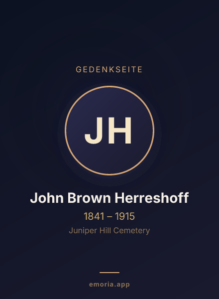 Gedenkportrait von John Brown Herreshoff