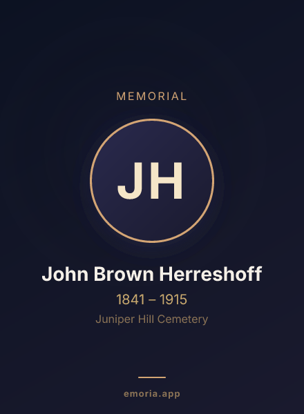 Memorial portrait of John Brown Herreshoff