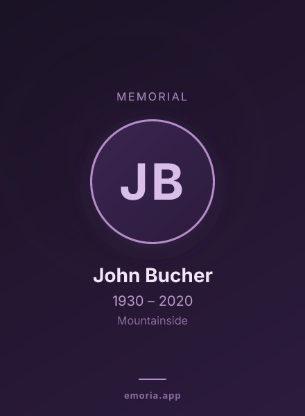 Memorial portrait of John Bucher