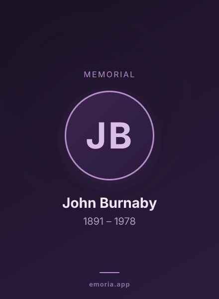 Memorial portrait of John Burnaby