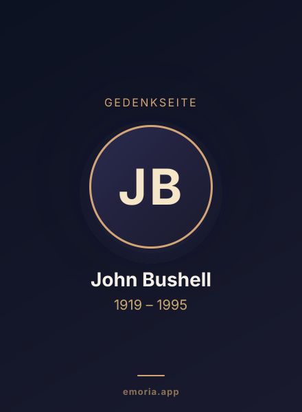 Gedenkportrait von John Bushell