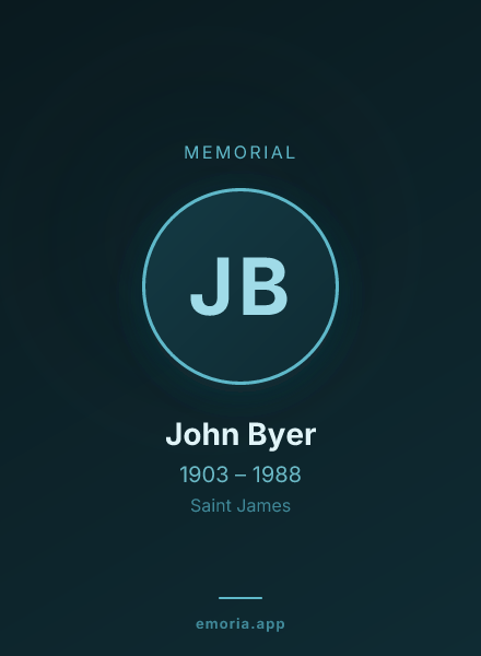 Memorial portrait of John Byer