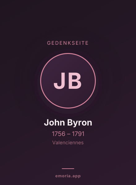 Gedenkportrait von John Byron