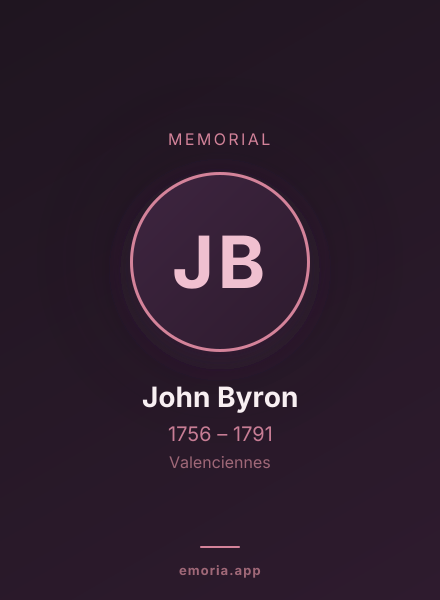 Memorial portrait of John Byron
