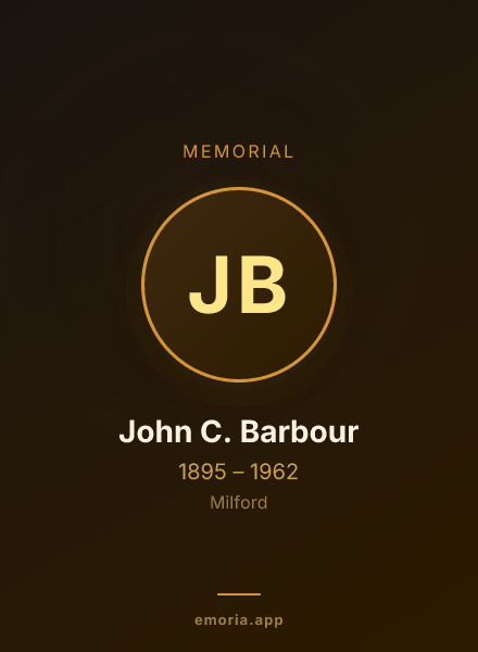 Memorial portrait of John C. Barbour