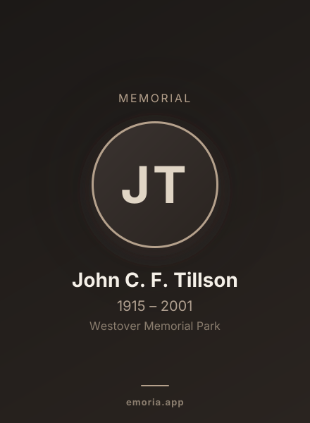 Memorial portrait of John C. F. Tillson
