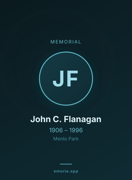 Memorial portrait of John C. Flanagan