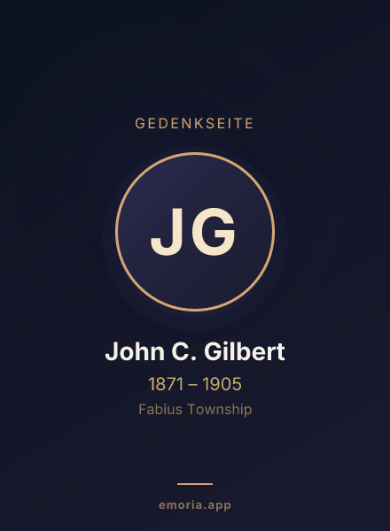 Gedenkportrait von John C. Gilbert