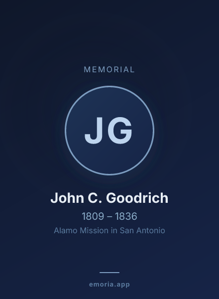Memorial portrait of John C. Goodrich