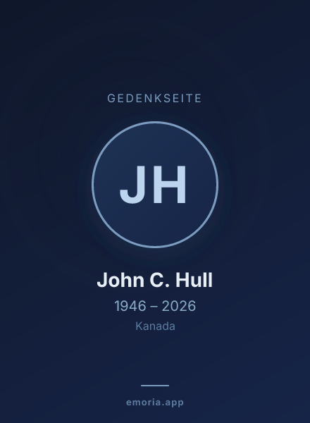Gedenkportrait von John C. Hull