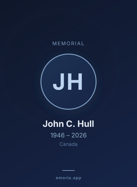 Memorial portrait of John C. Hull