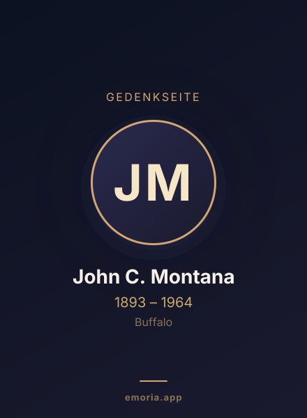 Gedenkportrait von John C. Montana