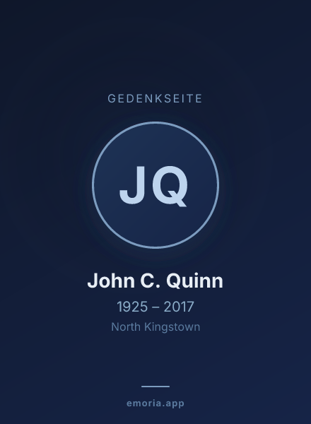 Gedenkportrait von John C. Quinn