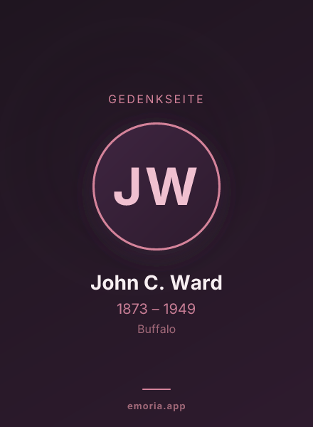 Gedenkportrait von John C. Ward