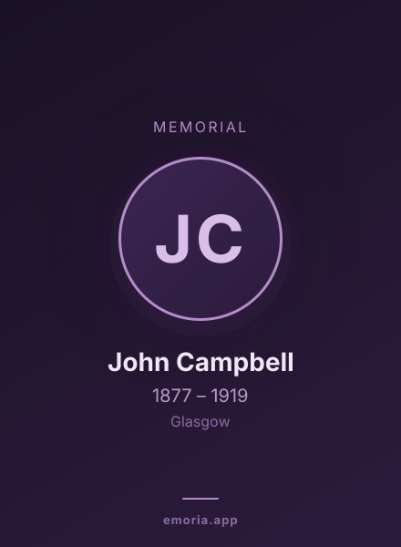 Memorial portrait of John Campbell