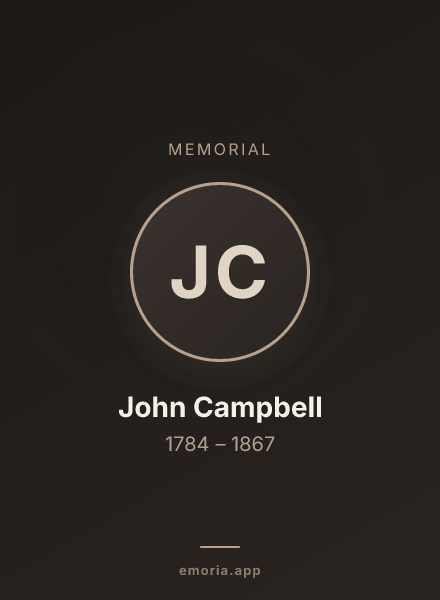 Memorial portrait of John Campbell