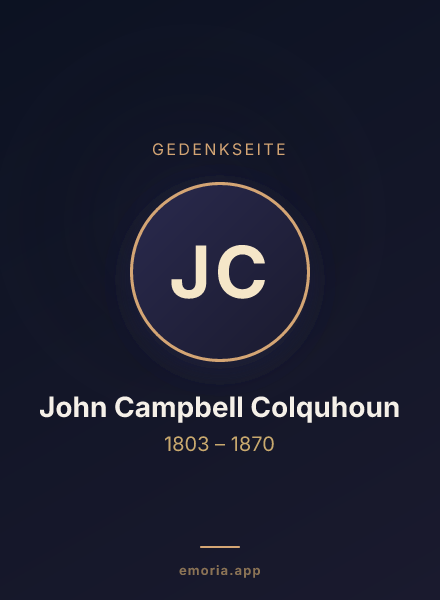 Gedenkportrait von John Campbell Colquhoun