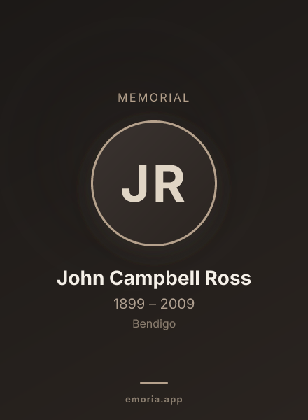 Memorial portrait of John Campbell Ross
