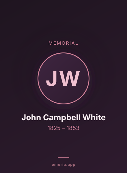Memorial portrait of John Campbell White