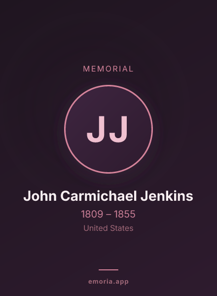 Memorial portrait of John Carmichael Jenkins