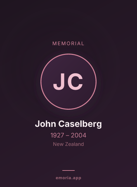 Memorial portrait of John Caselberg