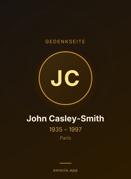 Gedenkportrait von John Casley-Smith