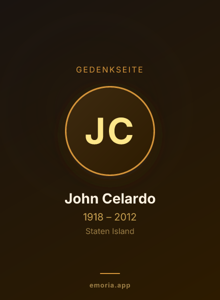 Gedenkportrait von John Celardo