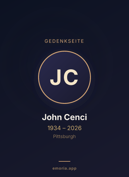 Gedenkportrait von John Cenci