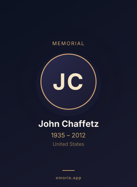 Memorial portrait of John Chaffetz