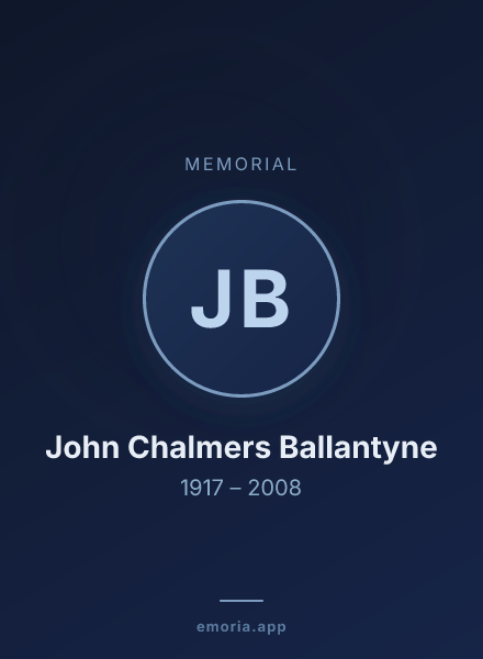 Memorial portrait of John Chalmers Ballantyne