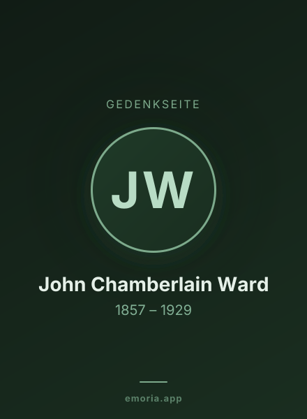 Gedenkportrait von John Chamberlain Ward