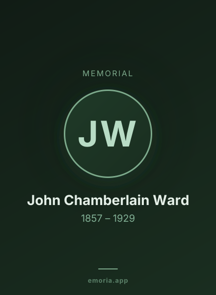 Memorial portrait of John Chamberlain Ward