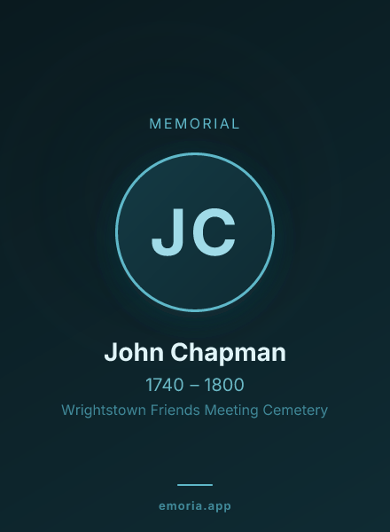 Memorial portrait of John Chapman