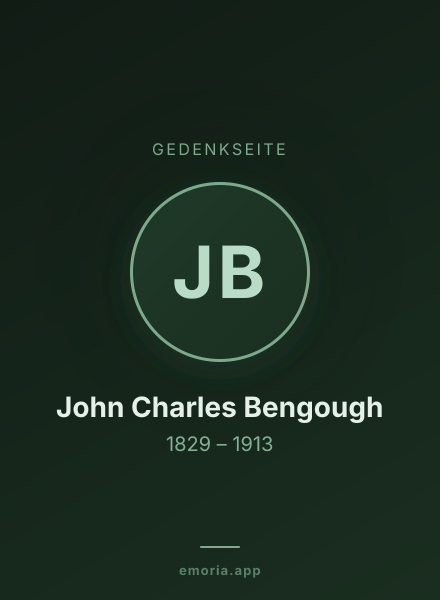 Gedenkportrait von John Charles Bengough
