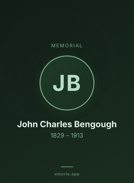 Memorial portrait of John Charles Bengough