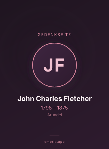 Gedenkportrait von John Charles Fletcher