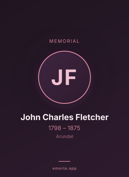 Memorial portrait of John Charles Fletcher