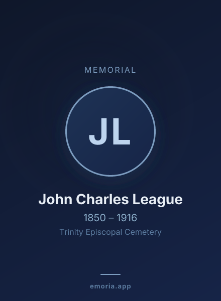 Memorial portrait of John Charles League