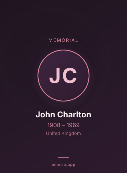 Memorial portrait of John Charlton