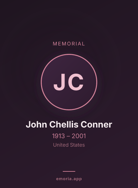 Memorial portrait of John Chellis Conner